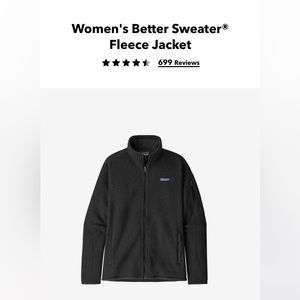 Women’s Patagonia Better Sweater Zip Up Jacket